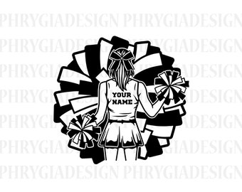 Personalized Name , Cheerleader Name Svg , Cheerleader Svg , Cheer Dance Svg , Cheerleader Shirt Svg , Cheer Svg , Cheer Png , Cheer Mom Svg