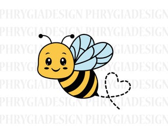 Cute Bee Svg, Bee Svg, Honey Bee Svg, Bee Clipart, Bee Shirt Svg, Queen Bee Svg, Bumble Bee Svg, Bee Cutfile, Bee Png