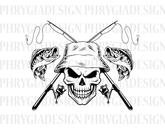 Skallefiskare Svg, Skallefiske Svg, Skelettfiskare Svg, Fiskartröja Svg, Fiskare Clipart, Fiske Svg, Fiskare Svg
