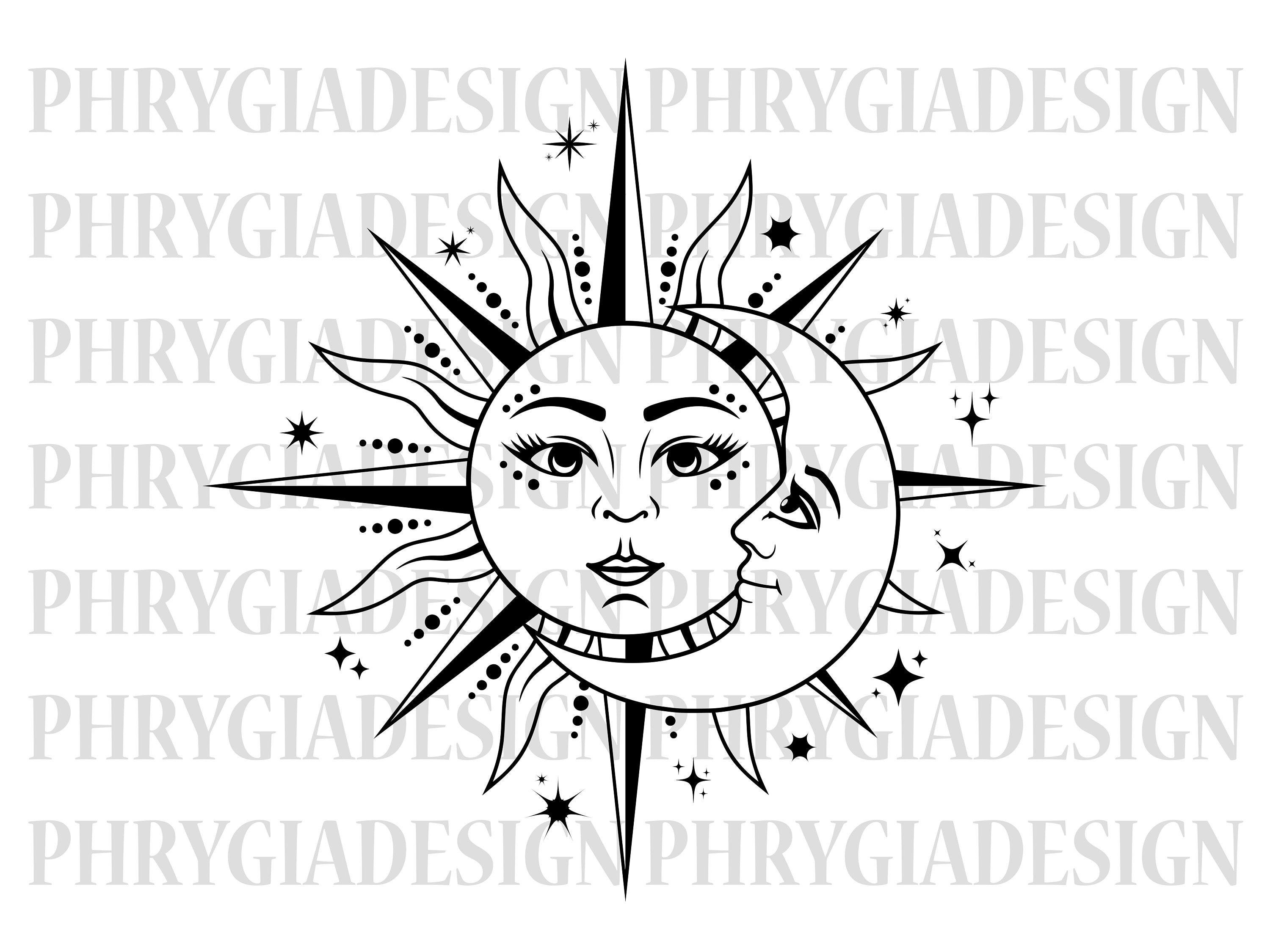 Buy Moon Face Drawing Online In India - Etsy India Buy Moon Face Drawing Online In India - Etsy India