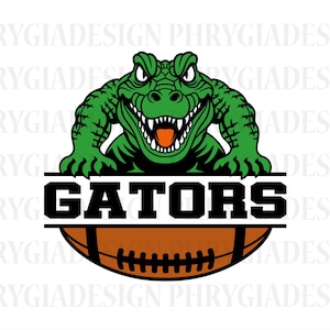 Gators Svg , Gator Svg , Football Svg , Gators School Svg , Gators Shirt Svg , Gators Cut File , Alligator Svg, Football Cut File, Gator Png