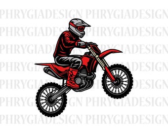 Motocross Rider Svg , Dirt Bike Svg Png , Racing Svg , Motorcycle Svg , Biker Svg , Dirtbike Cut File , Motocross Svg , Dirt Bike Silhouette
