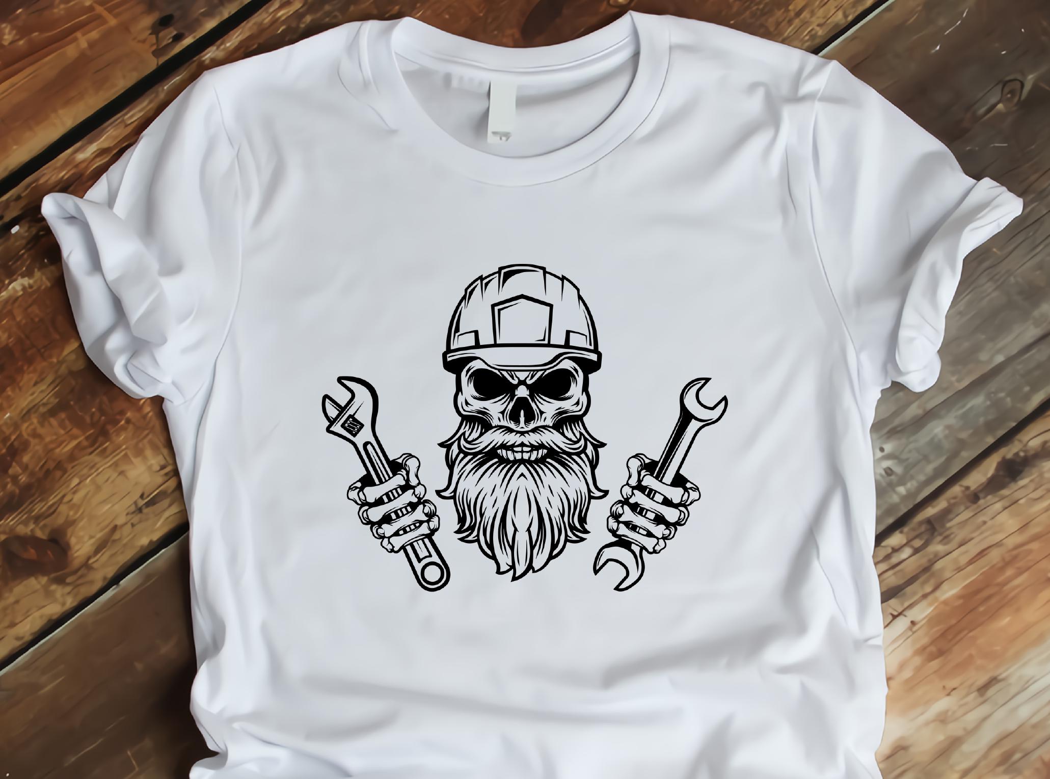 Skull With Hard Hat Svg , Construction Svg , Construction Shirt ...