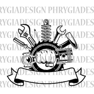 Mechanic Svg , Mechanic Tools Svg , Mechanic Shirt Svg , Wrenches Svg , Repair Tools Svg , Mechanic Png , Mechanic Dad Svg