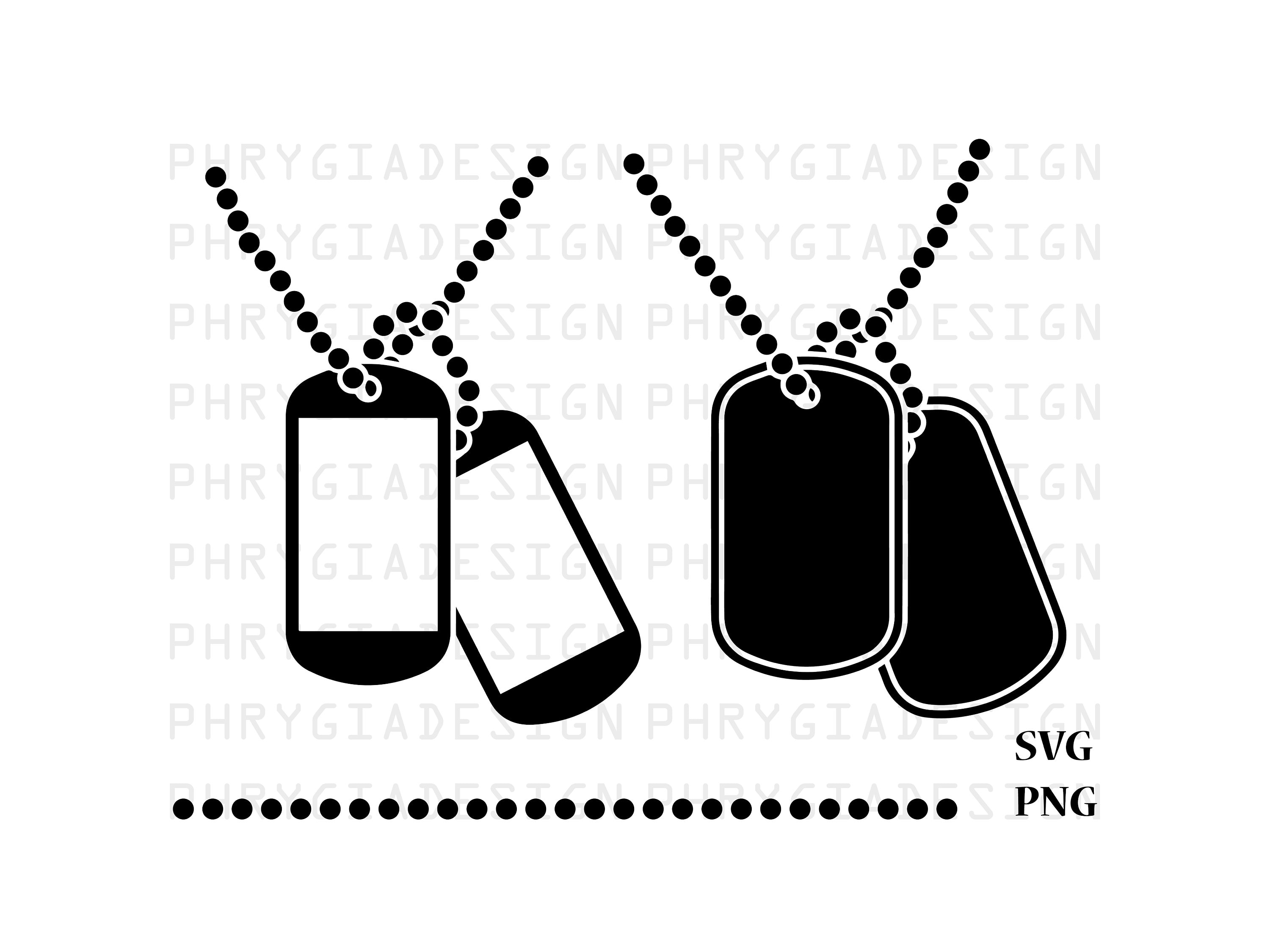 Military Army Tag With Chain, Personalized Double Sided Photo Laser  Engraved Black TAG With Chain, Black Dog Tag 