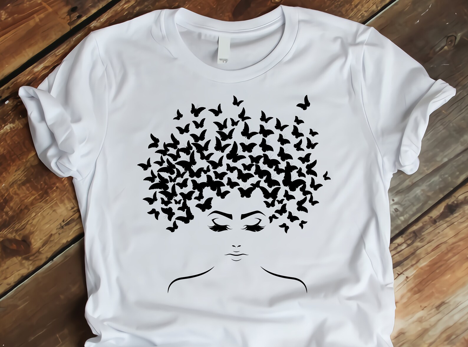 Butterfly Hair Svg , Woman Silhouette Svg , Woman Face , Hair Svg ...