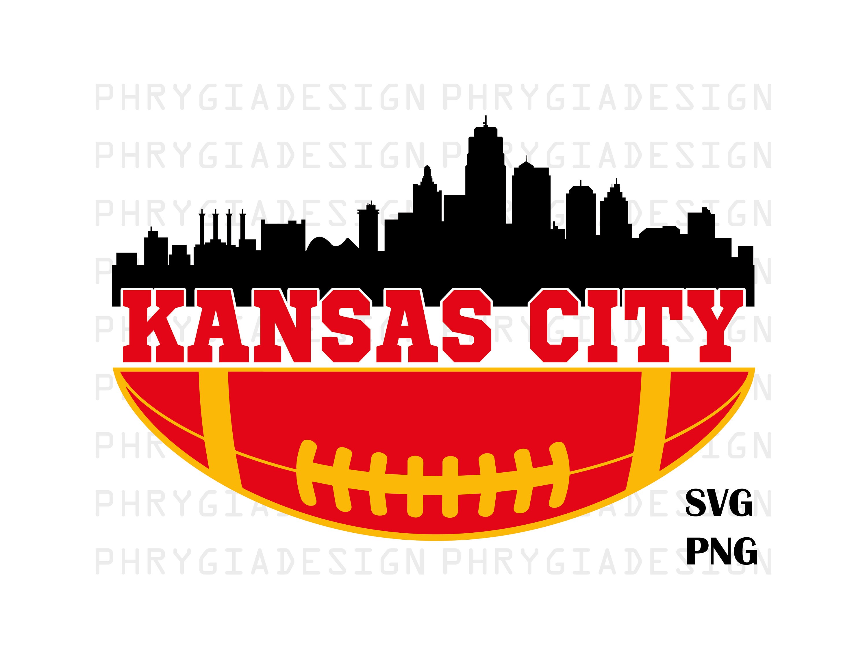 Kansas City Sports In Front Of Skyline Poster, Kansas City Missouri Sp –  McQDesign