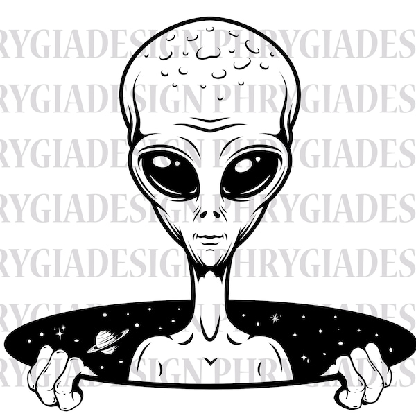 Alien Svg Png , Alien Clipart , Alien Shirt Svg , Space Svg , Planet Svg , Alien Sublimation Design , Digital Download , Instant Download