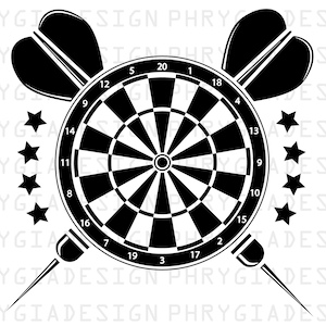 Darts  Svg Png , Dartboard Svg , Dart Game Svg , Dart Svg , Darts Clipart , Dart Target Svg , Digital Download , Instant Download