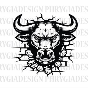 Arg tjur Svg Png, tjur Svg, tjurhuvud Svg, tjurskjorta Svg, tjur Clipart, tjursilhuett, ilsket tjuransikte Svg, direktnedladdning