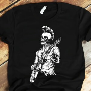 Rocker Skull Svg , Punk Rock Skull Svg , Punk Rock Svg , Skull Svg ...