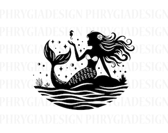 Mermaid Svg , Mermaid Tail Svg , Seahorse Svg , Mermaid Png , Mermaid Shirt Svg , Seaweed Svg , Digital Download , Instant Download