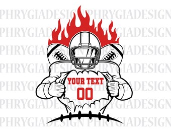 Football Player Svg , Football Season Svg , Football Name Svg , Football Svg , Football Shirt Svg , Football Clipart , Football Player Png