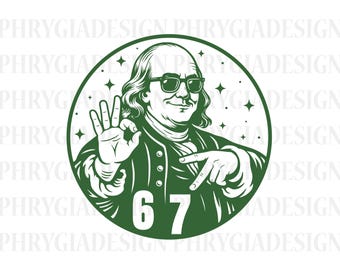67 Funny Meme Svg Png , Six Seven Svg , Six Seven Shirt Design , Viral Quote Svg , Retro Hand Gesture Design , Instant Download