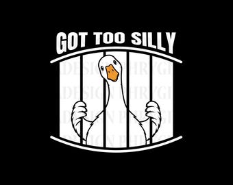 Ich habe zu doofe Gans zu erhalten, lustiges Tiermem-Shirt-Design, Gänseschnittdatei