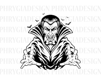 Drácula Svg , Vampiro Svg , Halloween Svg , Horror Svg , Vampiro Svg , Vampiro Vector , Camisa Vampiro Svg , Murciélagos Svg