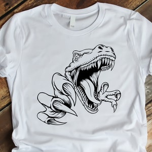T-Rex Dinosaur Svg Png , Angry Dinosaur Svg , T-Rex Svg , Dinosaur Svg , Dinosaur Design , Jurassic Svg , Trex Clipart , Digital Download image 2