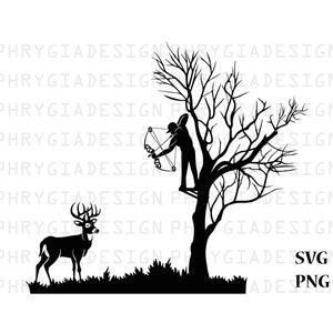 Hirsch Bogen Jagd SVG Png, Hirsch Jagd SVG, Hirsch SVG, Bogen Jagd Clipart, Jäger Shirt SVG, Outdoor SVG, Bogen SVG, digitaler Download
