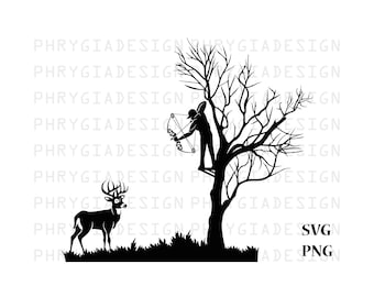 Deer Bow Hunting Svg Png , Deer Hunting Svg , Deer Svg , Bow Hunting Clipart , Hunter Shirt Svg , Outdoor Svg , Bow Svg , Digital Download