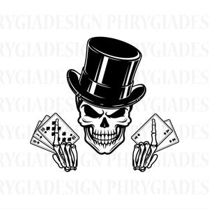 Skull Gambler Svg , Poker Svg , Poker Cards Svg , Royal Flush Svg , Cards Clip Art , Poker Cards , Poker Svg , Playing Cards Svg
