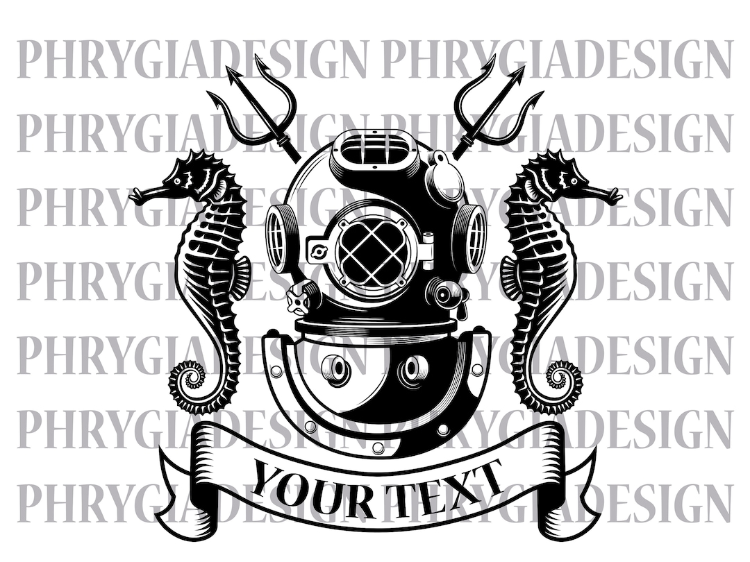 Diving Helmet Svg , Old Diving Helmet Svg , Deep Sea Diver Svg ...