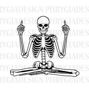 Skeleton Middle Finger Svg , Middle Finger Svg , Skeleton Svg , Skeleton Shirt Svg , Skeleton Clipart , Digital Download , Skull Svg