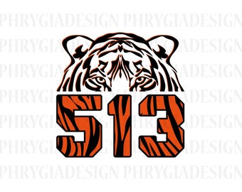 513 Svg Png , Svg Files For Cricut , Tiger Svg , Svg Files for Cricut , Digital Download , Instant Download