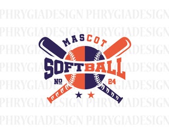 SVG de sóftbol, SVG de jugador de sóftbol, diseño de camiseta de sóftbol, archivo de corte de sóftbol, imágenes prediseñadas de sóftbol, plantilla de sóftbol SVG, SVG de mamá de sóftbol