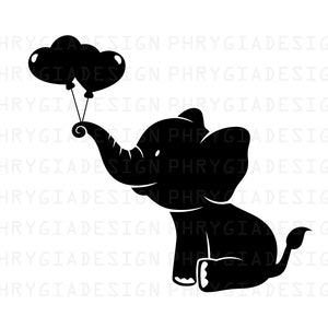 Baby Elephant Svg Png , Cute Elephant , Baby Shower Cut File , Elephant Clipart , Elephant Sublimation , Digital Download , Instant Download