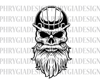 Skull With Hard Hat Svg Png , Construction Svg , Construction Shirt , Engineer Svg , Skull Svg , Digital Download , Instant Download