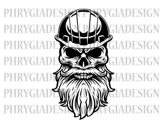 Skull With Hard Hat Svg Png , Construction Svg , Construction Shirt , Engineer Svg , Skull Svg , Digital Download , Instant Download