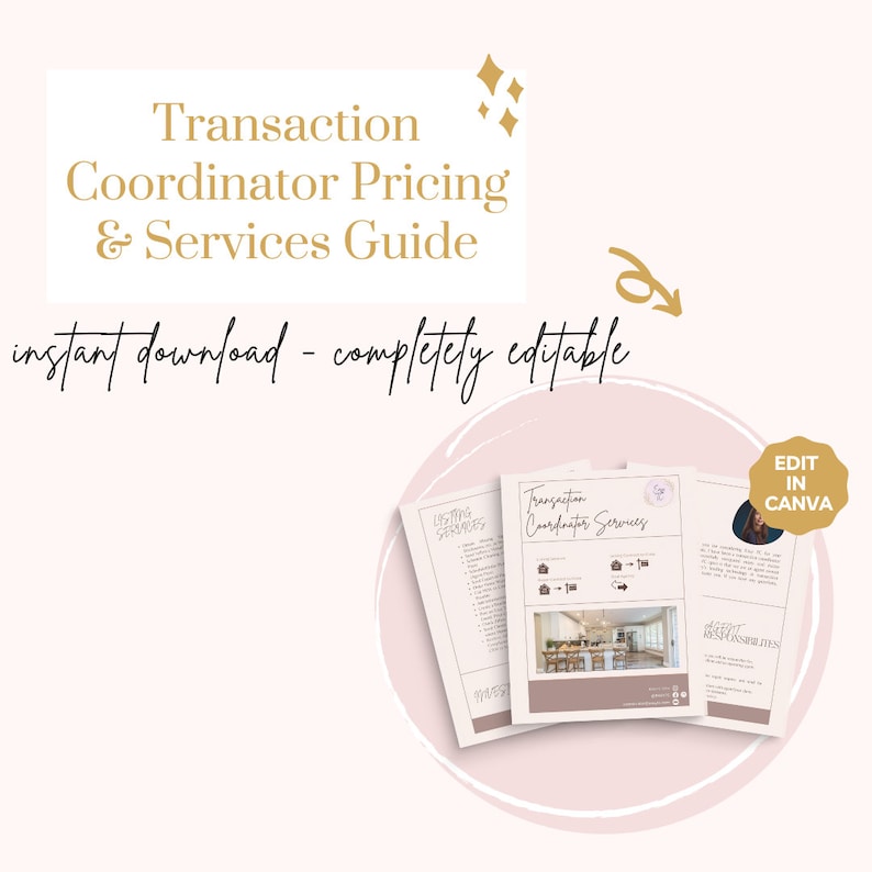 Transaction Coordinator Services & Pricing Guide TC Pricing Template TC