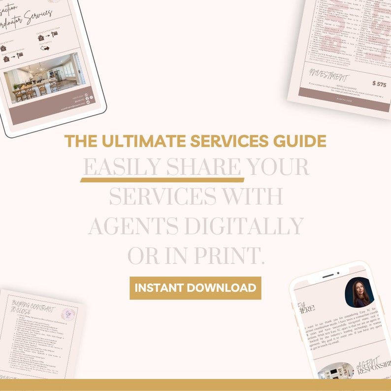 Transaction Coordinator Services & Pricing Guide TC Pricing Template TC