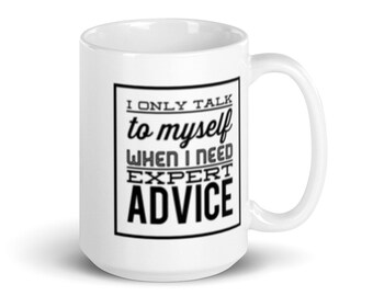 Taza blanca brillante