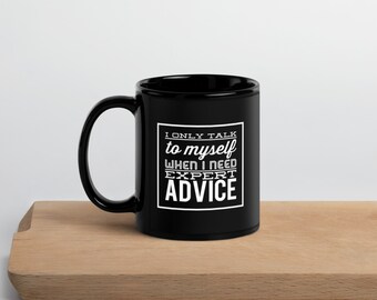 Taza negra brillante