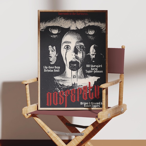 Nosferatu (2024) Vintage Movie Poster - Horror - Gothic - Vampire - Film Fans - Home Decor