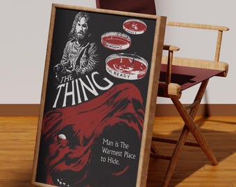 The Thing (1982) Vintage Movie Poster - Horror - Classic - Film Fans - Home Decor