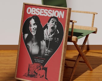 Obsession (2026) Vintage Movie Poster - Horror Film - Retro Style - Cinephile Gift