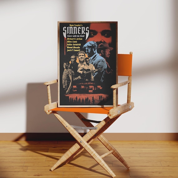 Sinners (2025) Vintage Movie Poster - Horror Film - Retro Design - Movie Lovers Gift