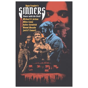 Sinners (2025) Vintage Movie Poster - Horror Film - Retro Design - Movie Lovers Gift 60x90 cm / 24x36″