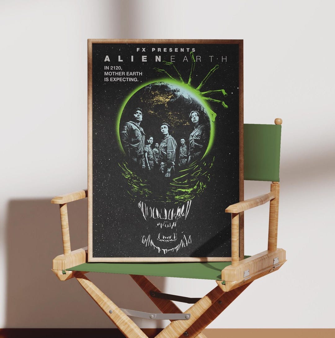 Alien: Earth Retro Poster - Horror - Sci-fi - Room Decor - Wall Art for ...