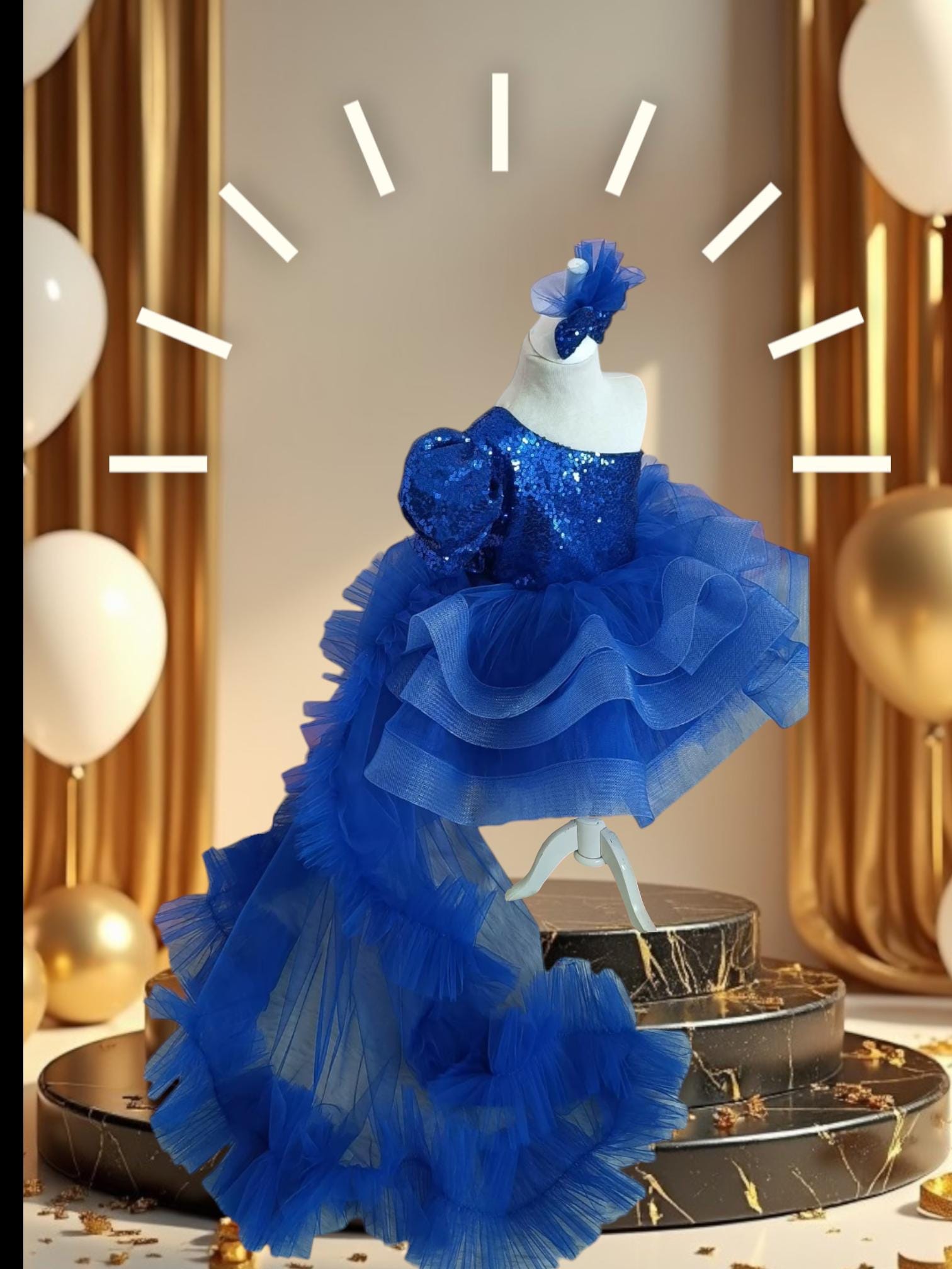 Blue Sneaker Ball Dresses