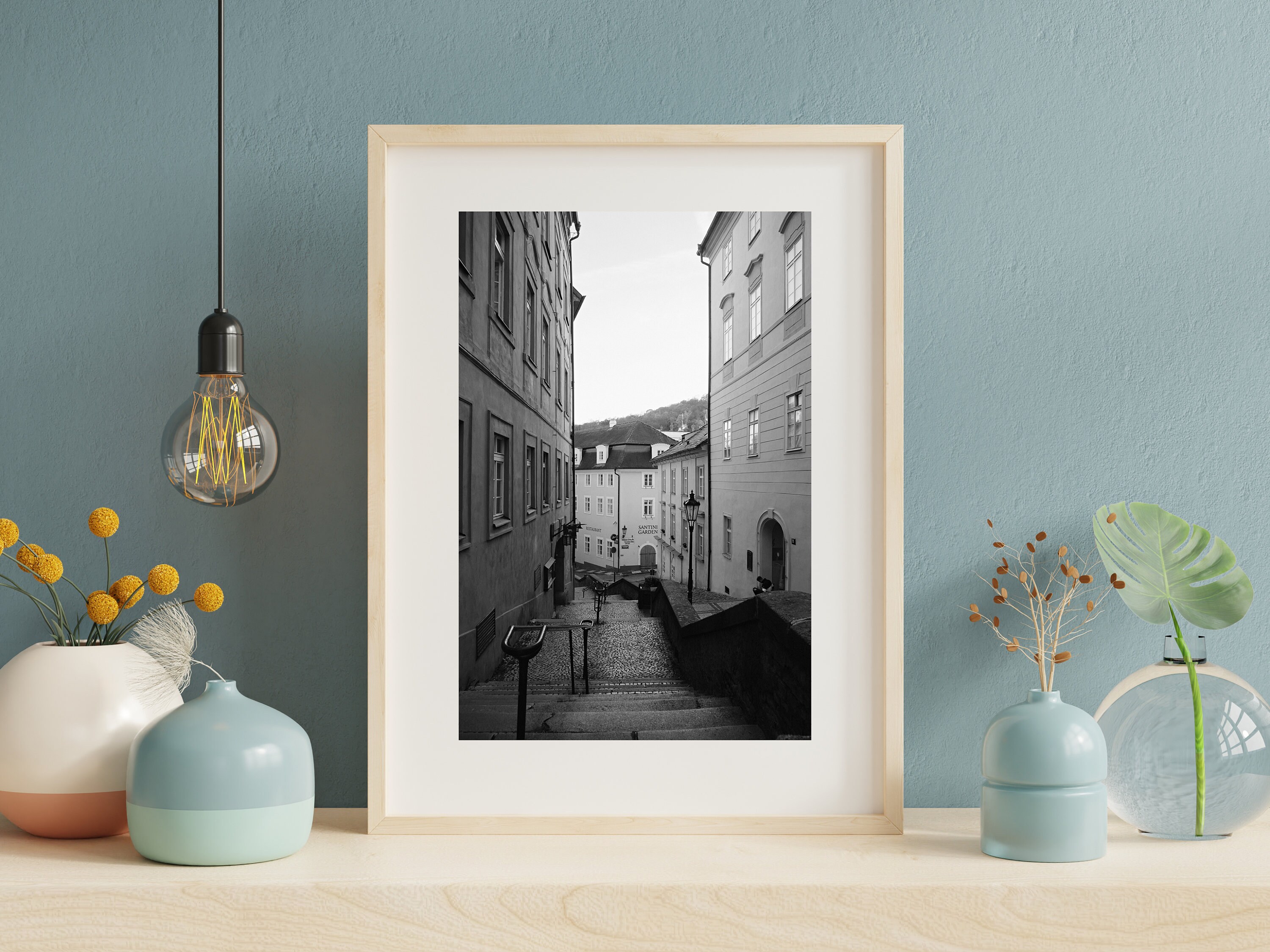 Prague Wall Art Black and White Wall Art Prague Art Poster Etsy