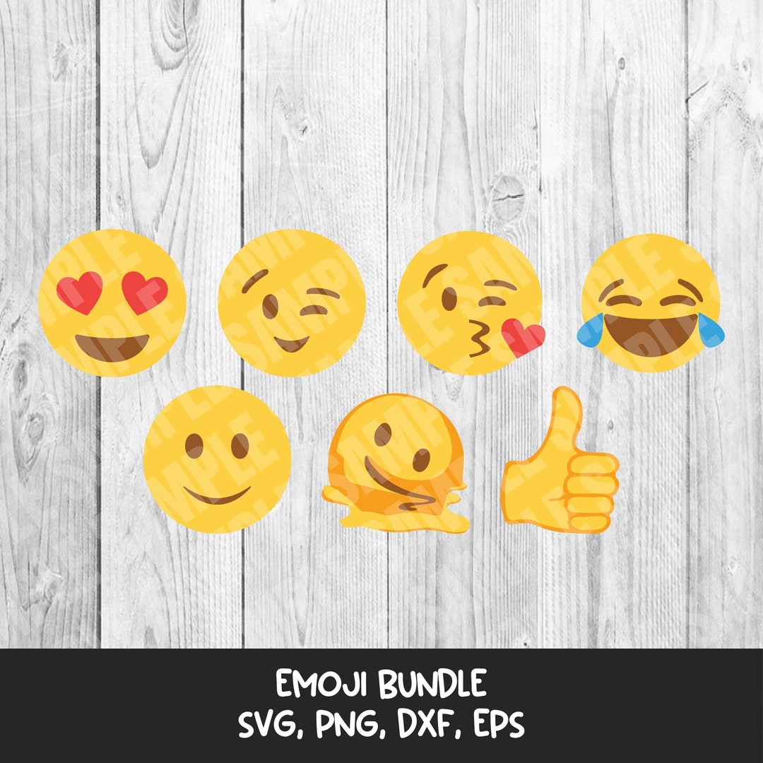 Emoji SVG Bundle for Cricut Cutting Machine DIGITAL FILES - Etsy Canada