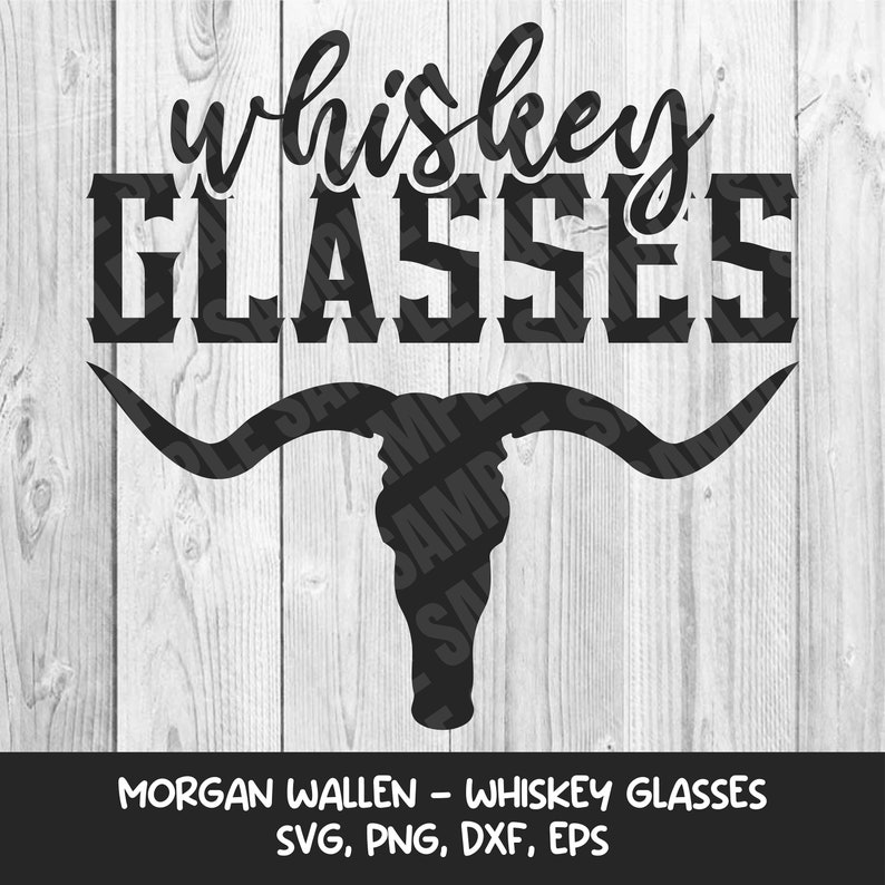 Whiskey Glasses Wallen SVG for Cricut Cutting Machine Etsy