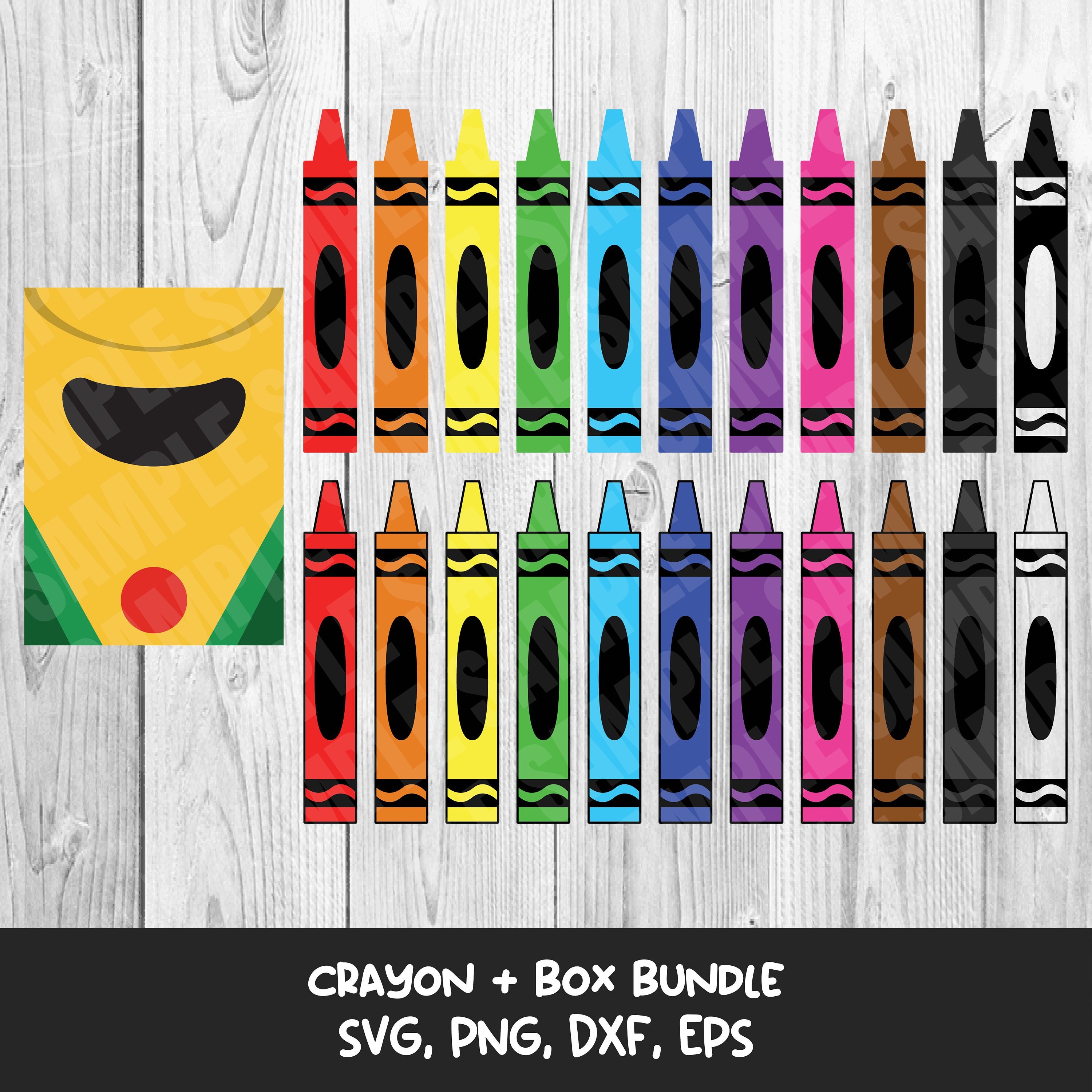 Crayon Holder Template Bundle — Boydston Grove