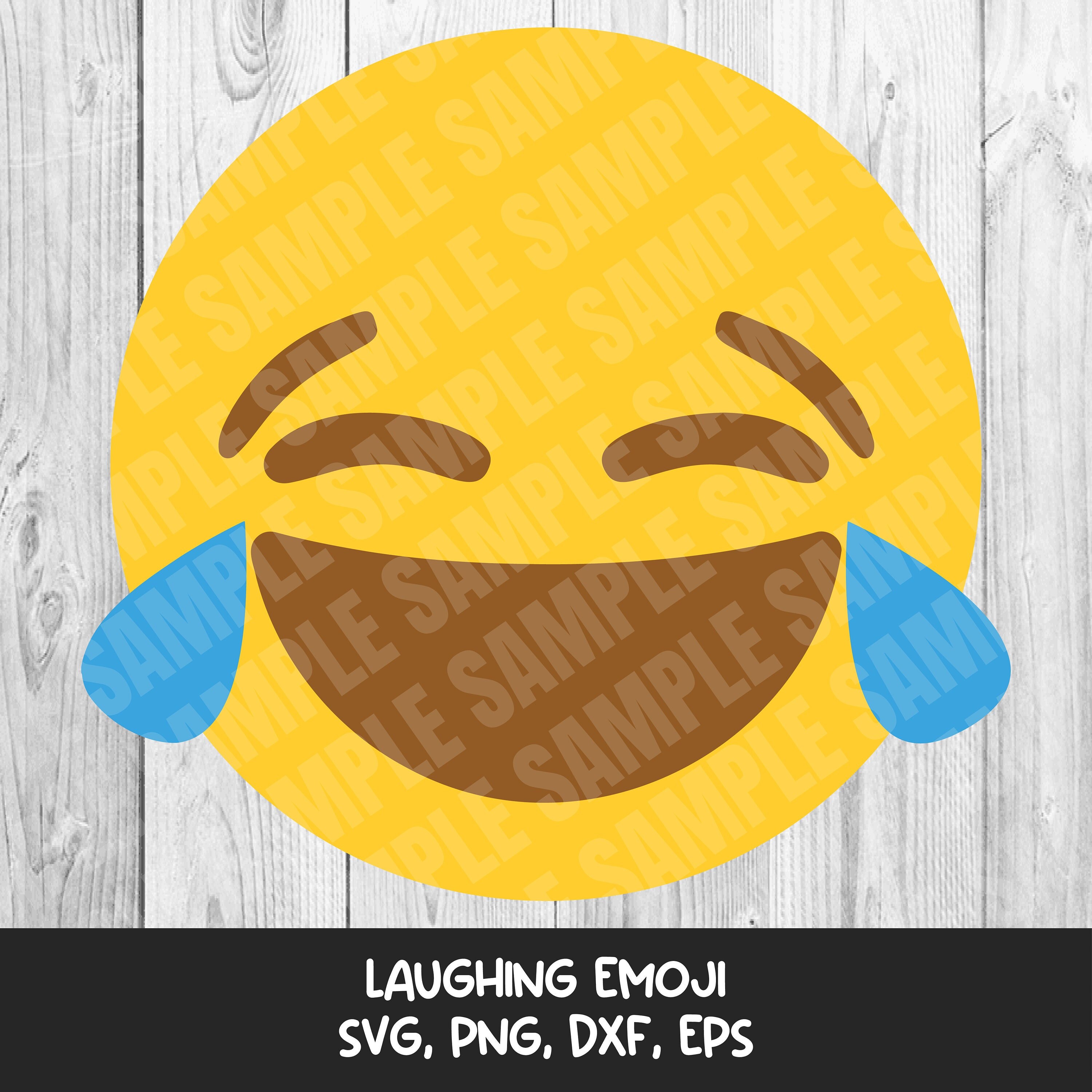 Laughing Emoji SVG for Cricut Cutting Machine DIGITAL FILES Etsy