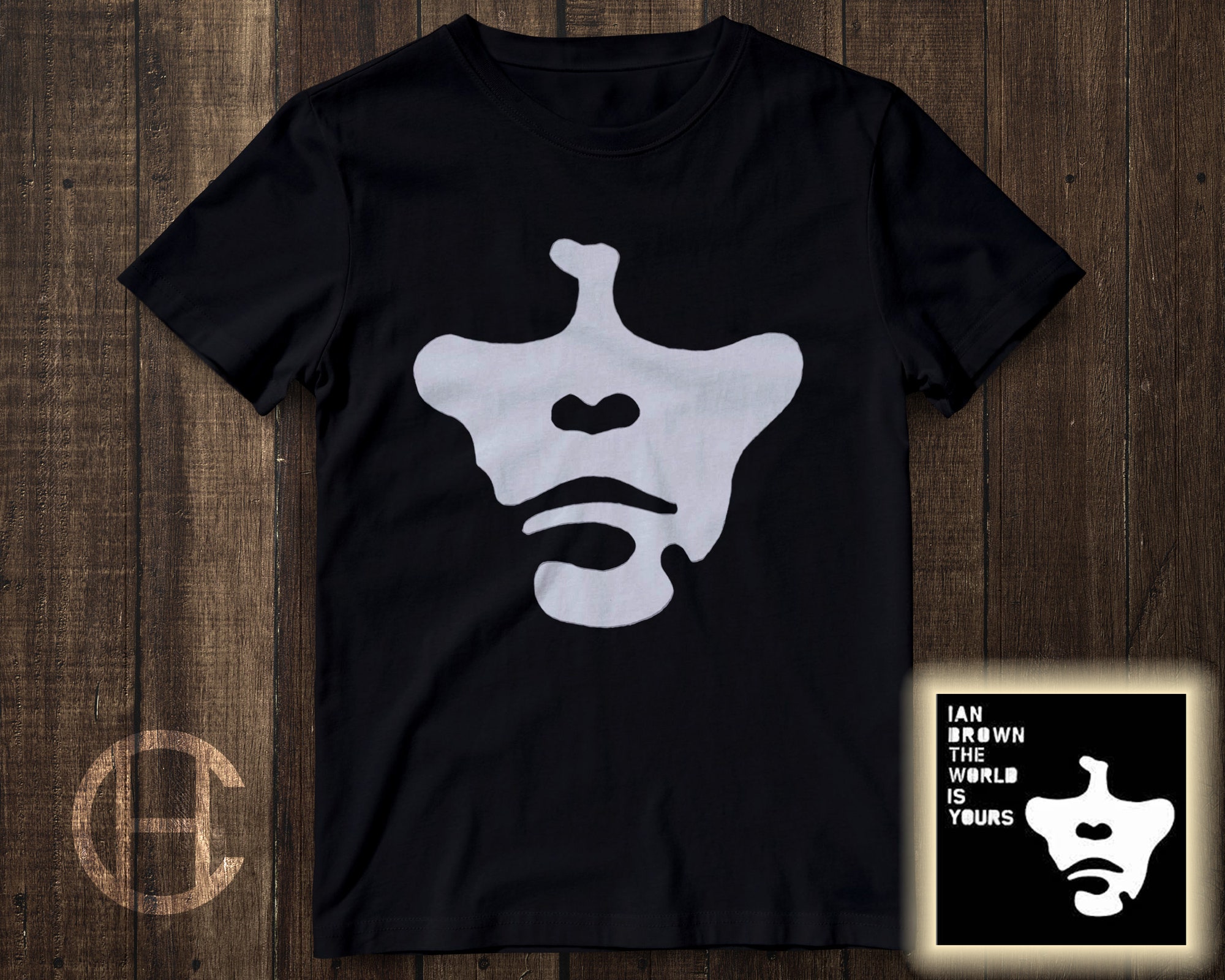 Discover Ian Brown | The World Is Yours | T-Shirt | Music | Rock | Indie | Cult | Merchandise