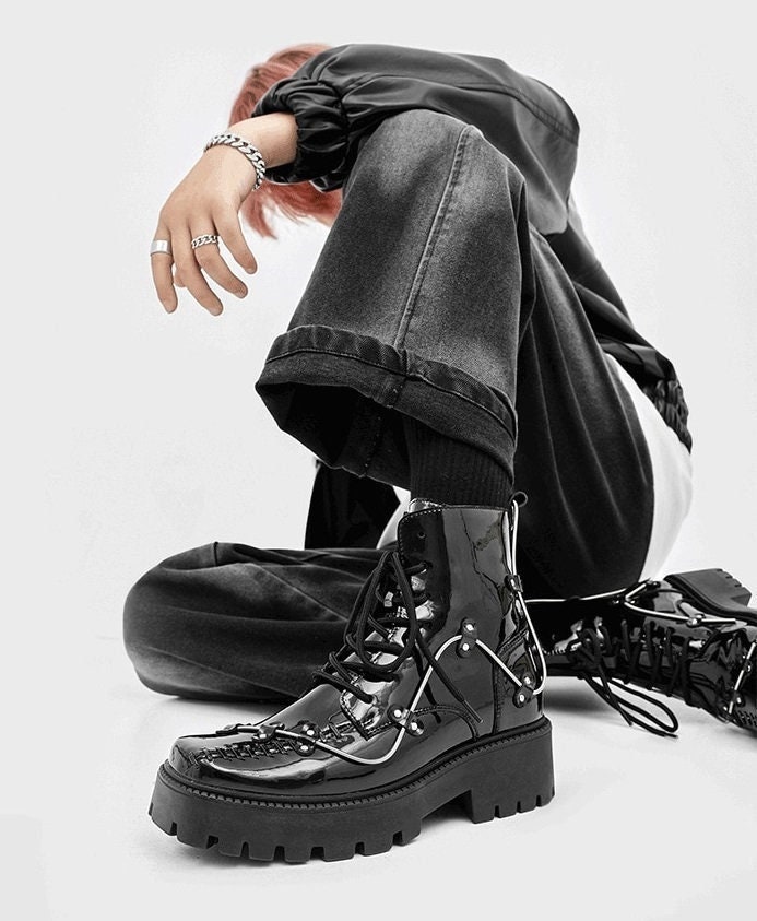 Mens Platform Boots - Etsy