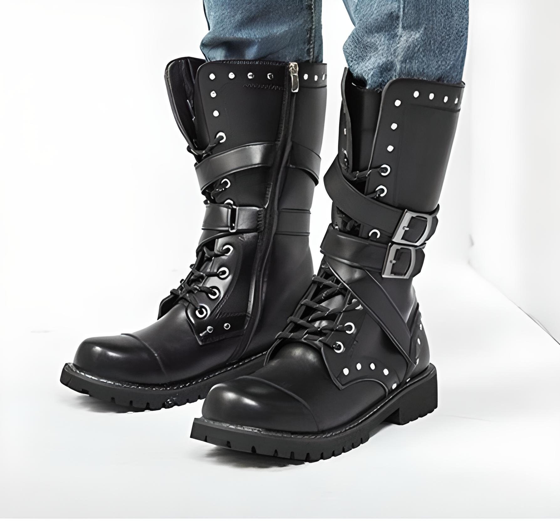 men emo boots